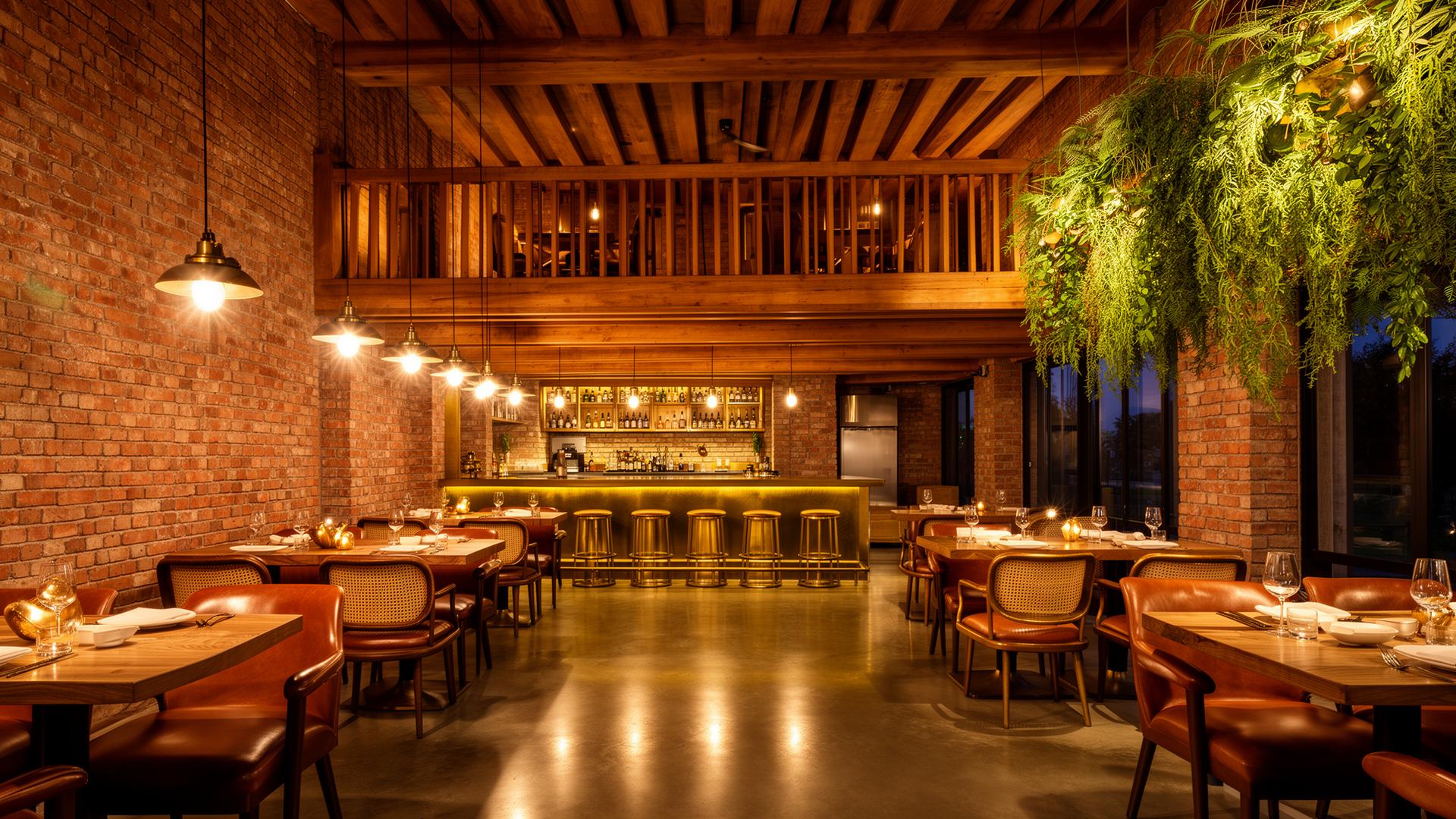Brick Mezzanine Dining Hall